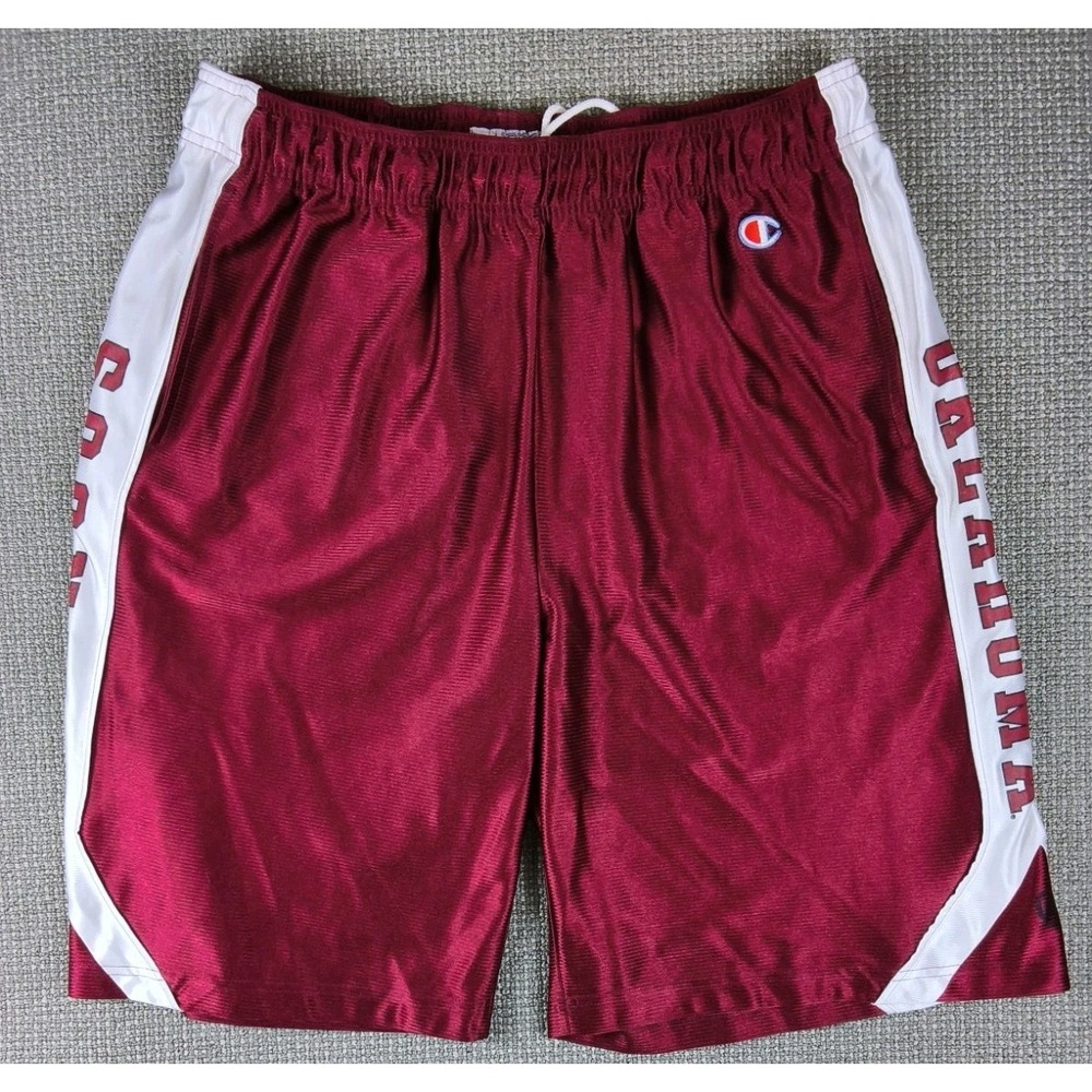 Vintage Champion Oklahoma Sooners Mesh Basketball Shorts Maroon White